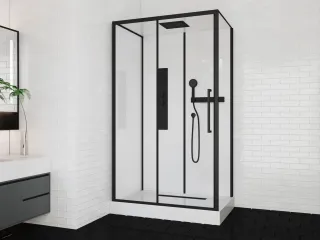 Душевая кабина Cerutti SPA AMI120 120x80см чёрный